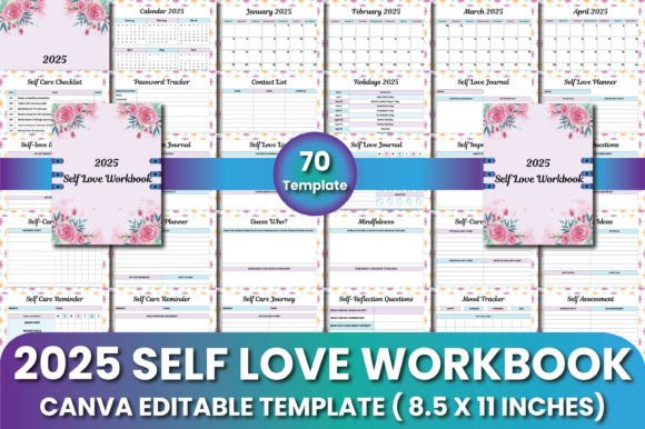 Download 2025 Self Love Workbook Planner - Premium Resources